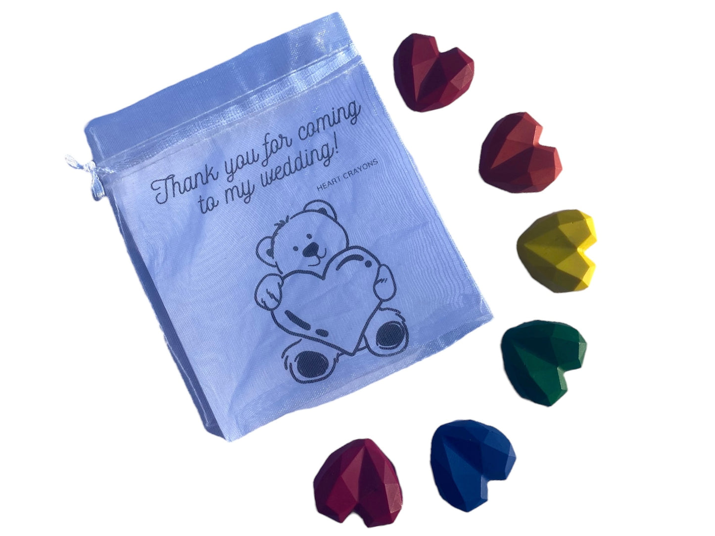 Heart party bag fillers Crayons