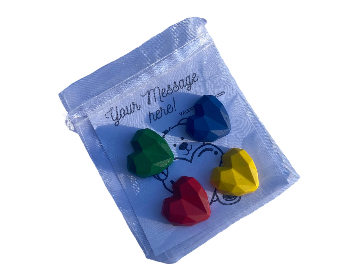 Heart party bag fillers Crayons