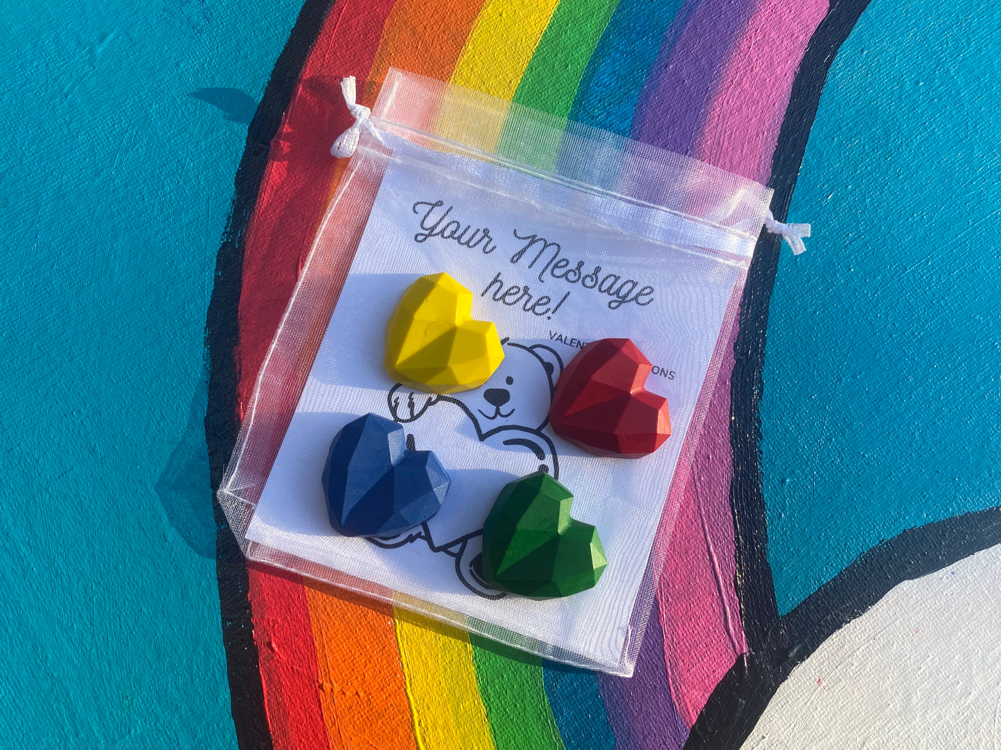 Heart party bag fillers Crayons