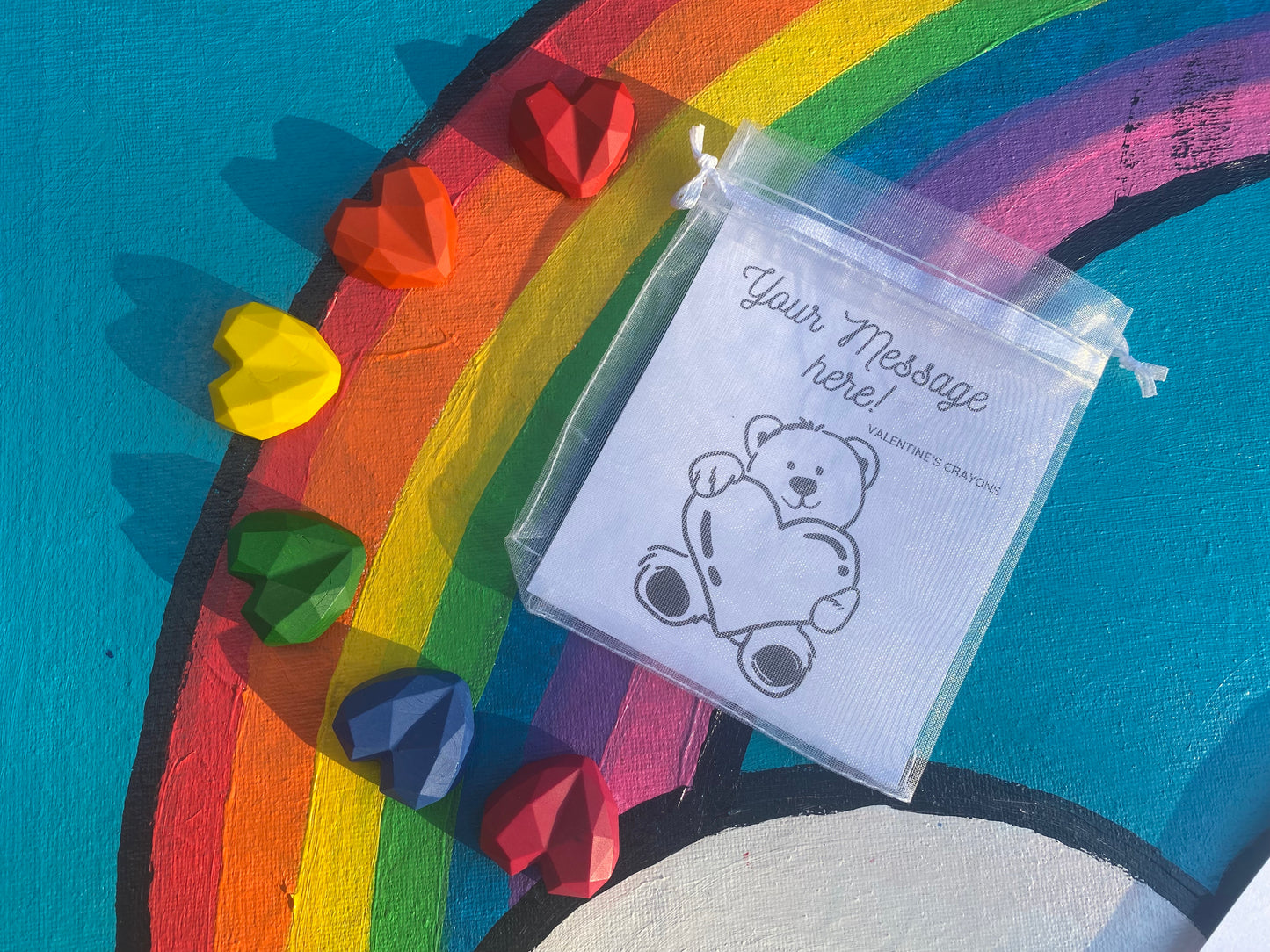 Heart party bag fillers Crayons