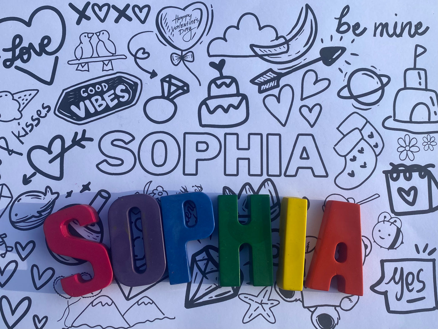 Personalised Crayon Gift for Valentine's Day