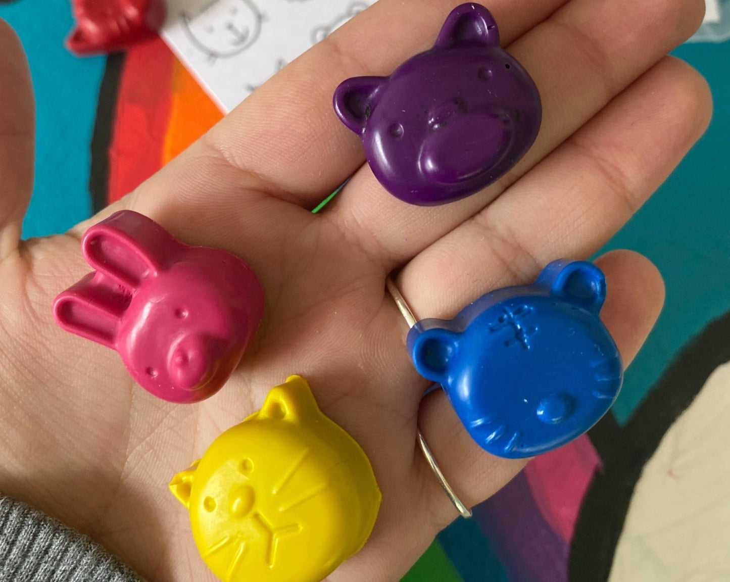 Animals Party Bag fillers Crayons - Native Crayons