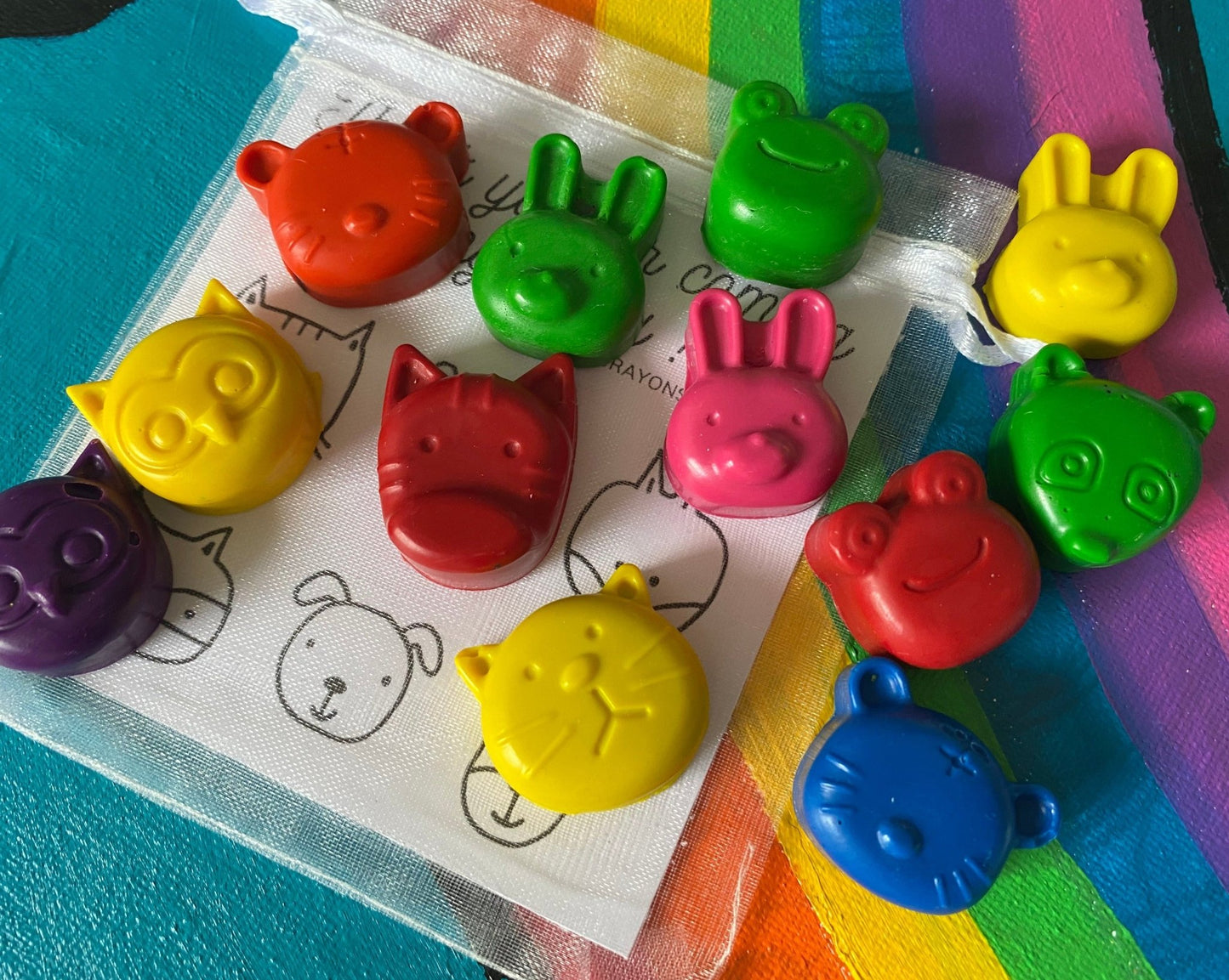 Animals Party Bag fillers Crayons - Native Crayons