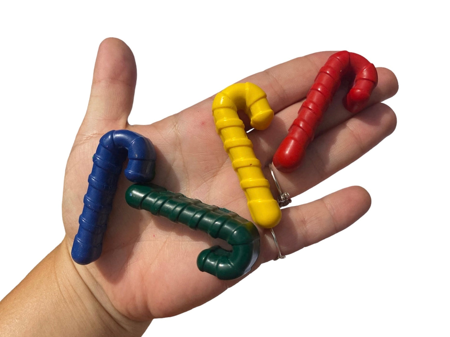 Christmas Canes Crayons and personalised colouring page - Native Crayons