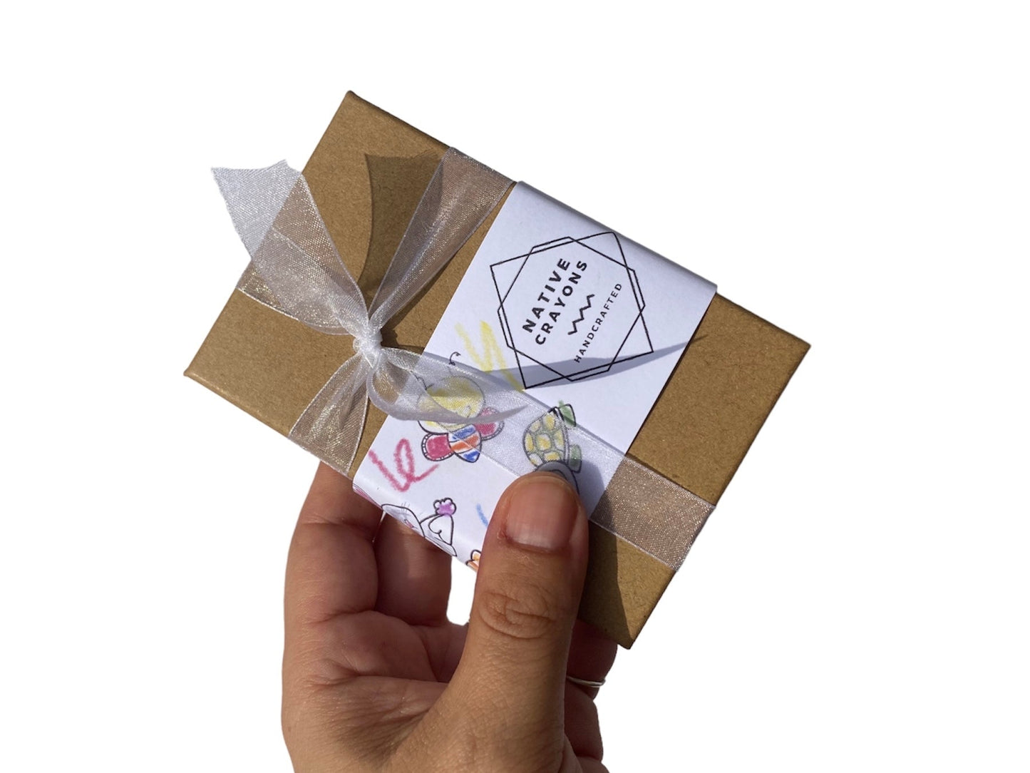 Christmas Canes Crayons and personalised colouring page - Native Crayons