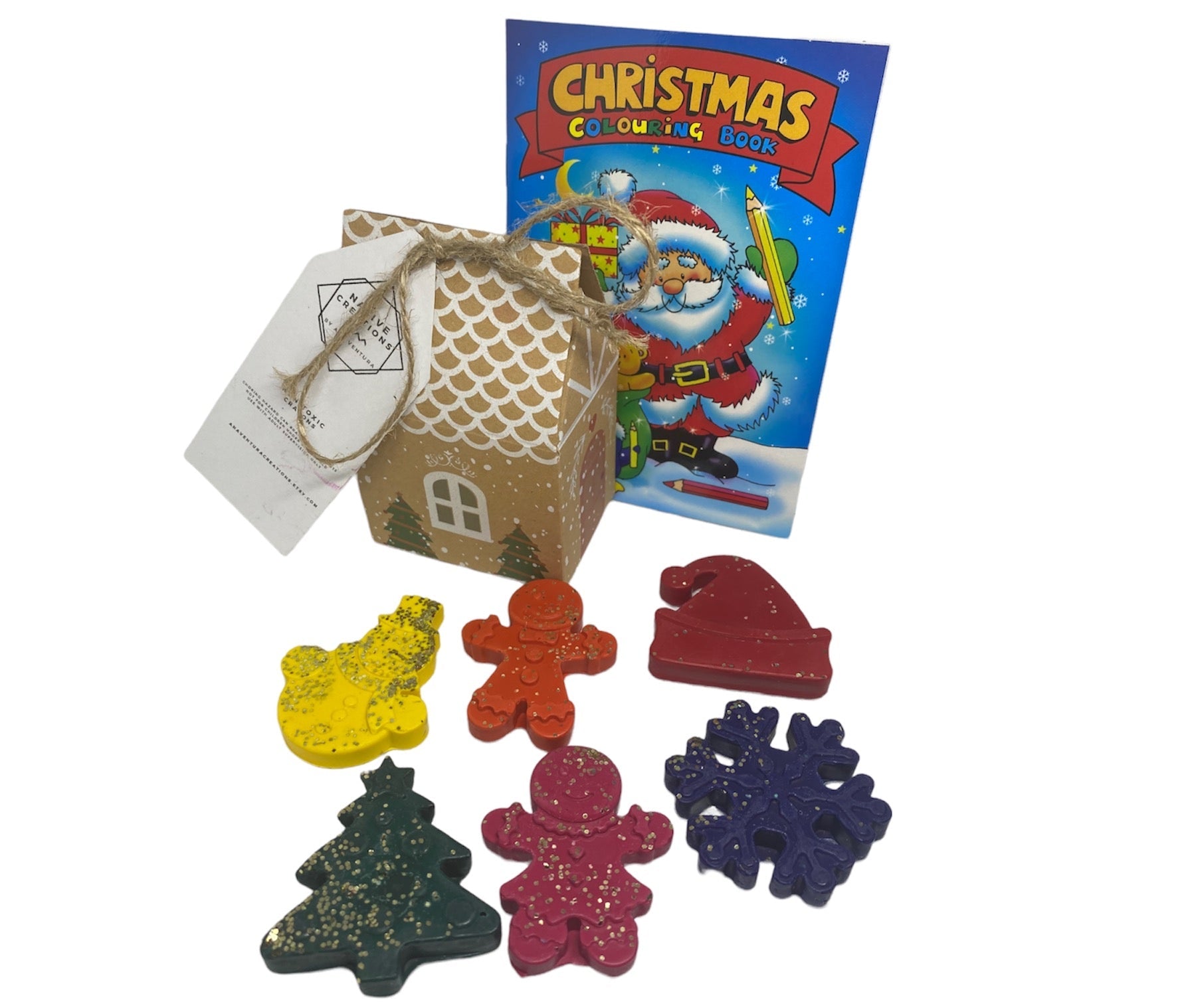 Christmas Stocking fillers for kids Crayons, Christmas Favors for toddlers, Christmas gifts for kids, Christmas Eve box fillers - Native Crayons