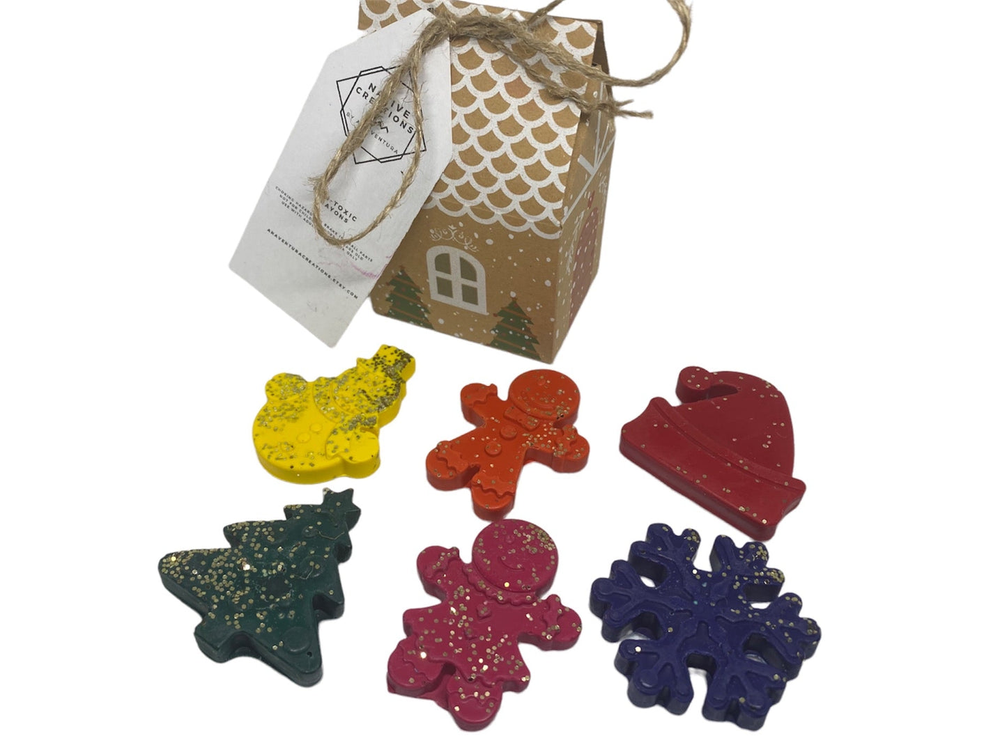 Christmas Stocking fillers for kids Crayons, Christmas Favors for toddlers, Christmas gifts for kids, Christmas Eve box fillers - Native Crayons