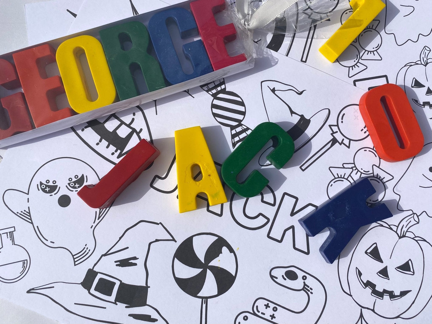 Halloween Personalised Name Crayons - Native Crayons