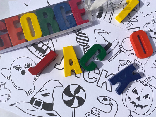 Halloween Personalised Name Crayons - Native Crayons