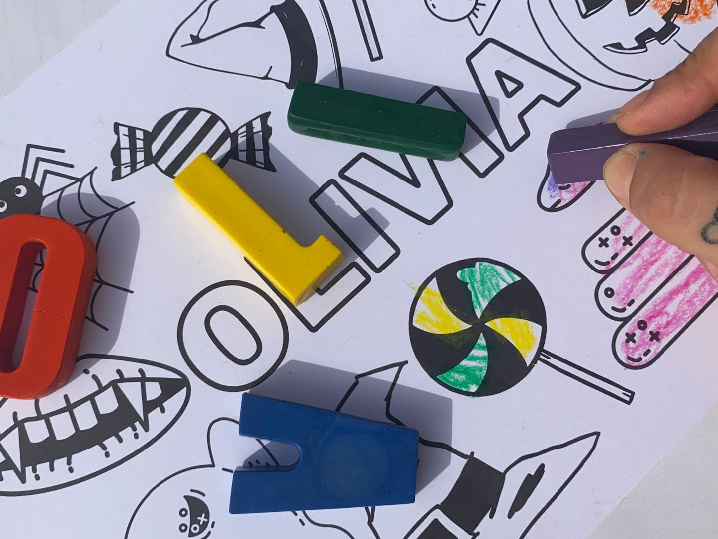 Halloween Personalised Name Crayons - Native Crayons