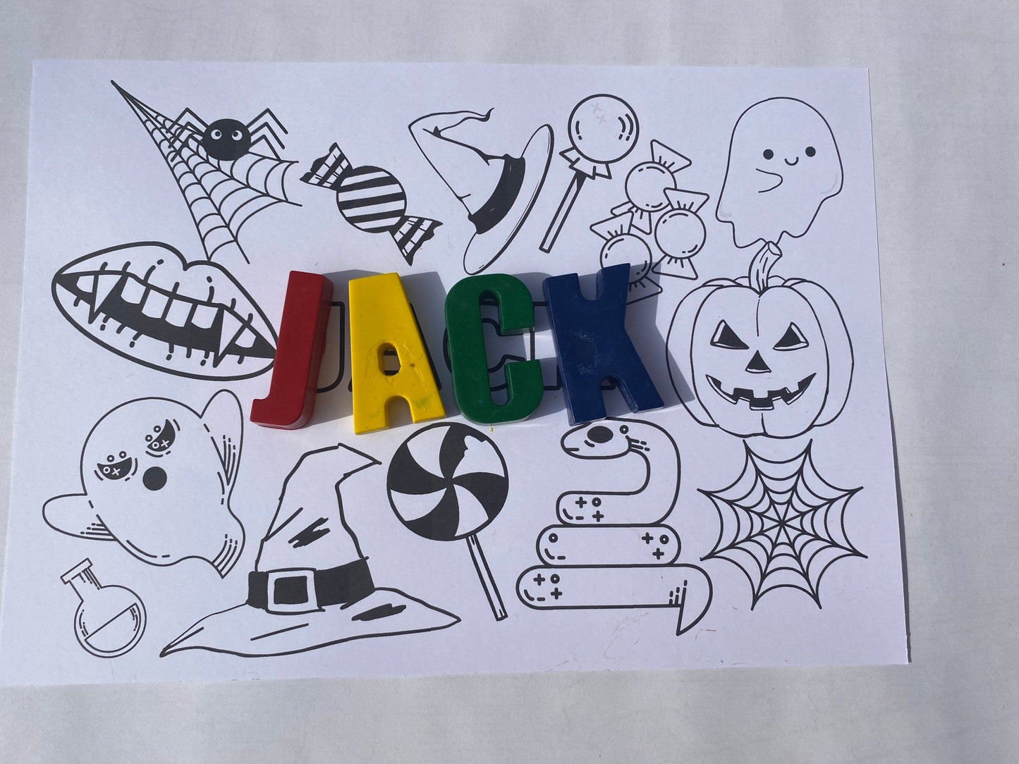 Halloween Personalised Name Crayons - Native Crayons