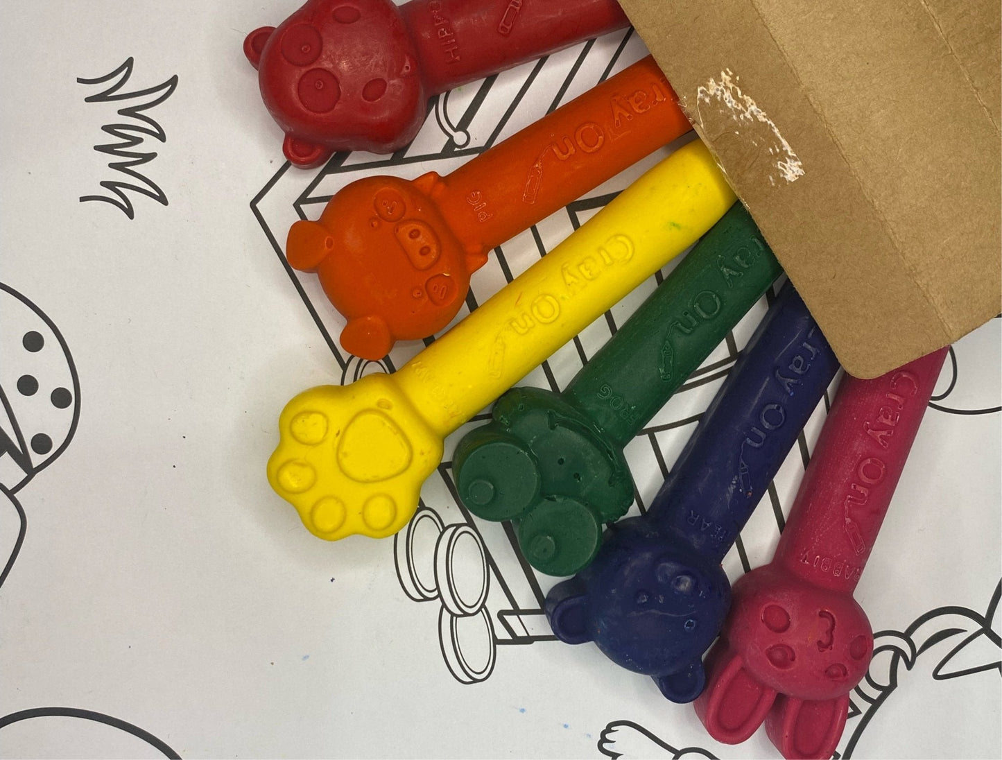 Handmade Jumbo Animal Set of Crayons - Native Crayons