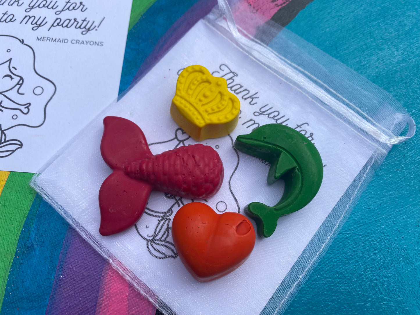 Mermaid Party bag fillers Crayons