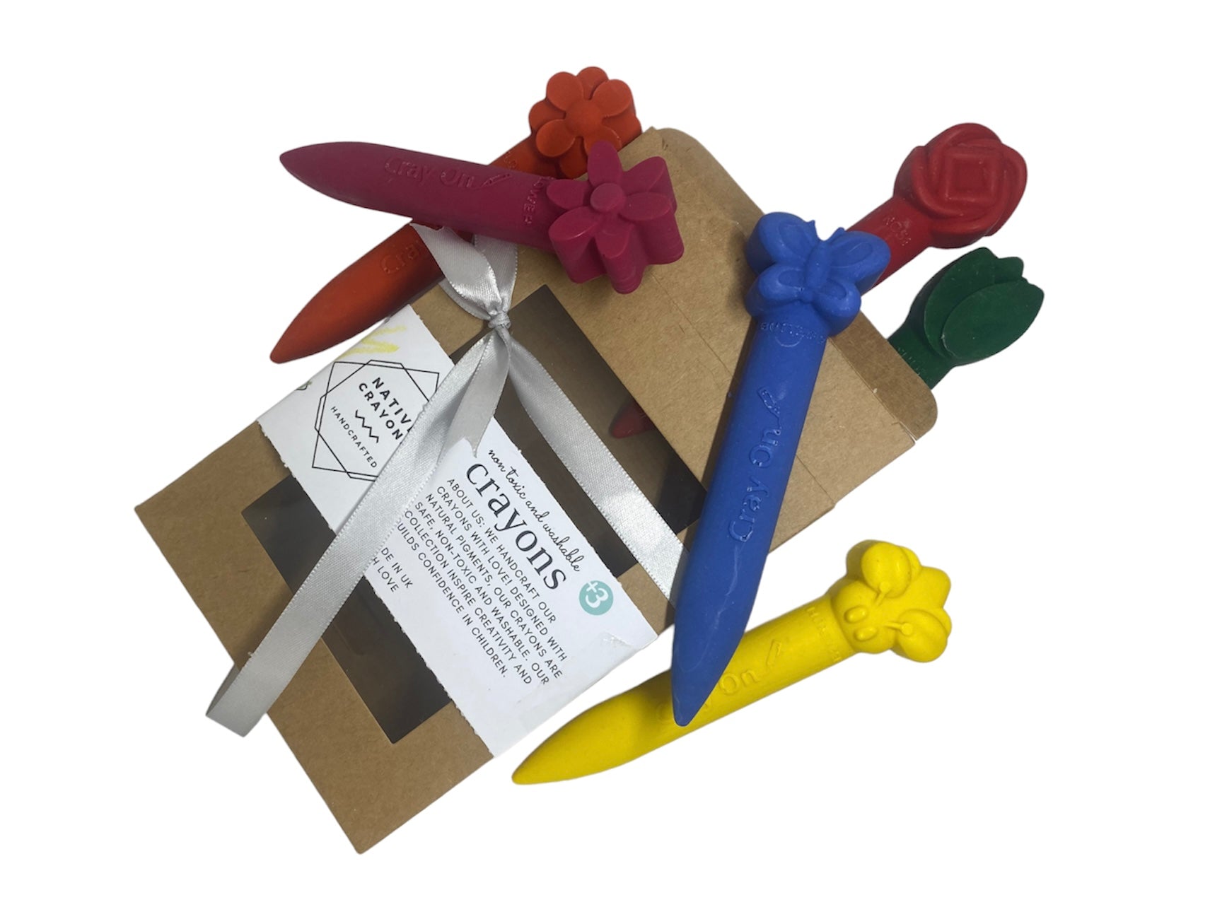 Jumbo Nature Themed Crayons Set and Colouring Mat - Native Crayons