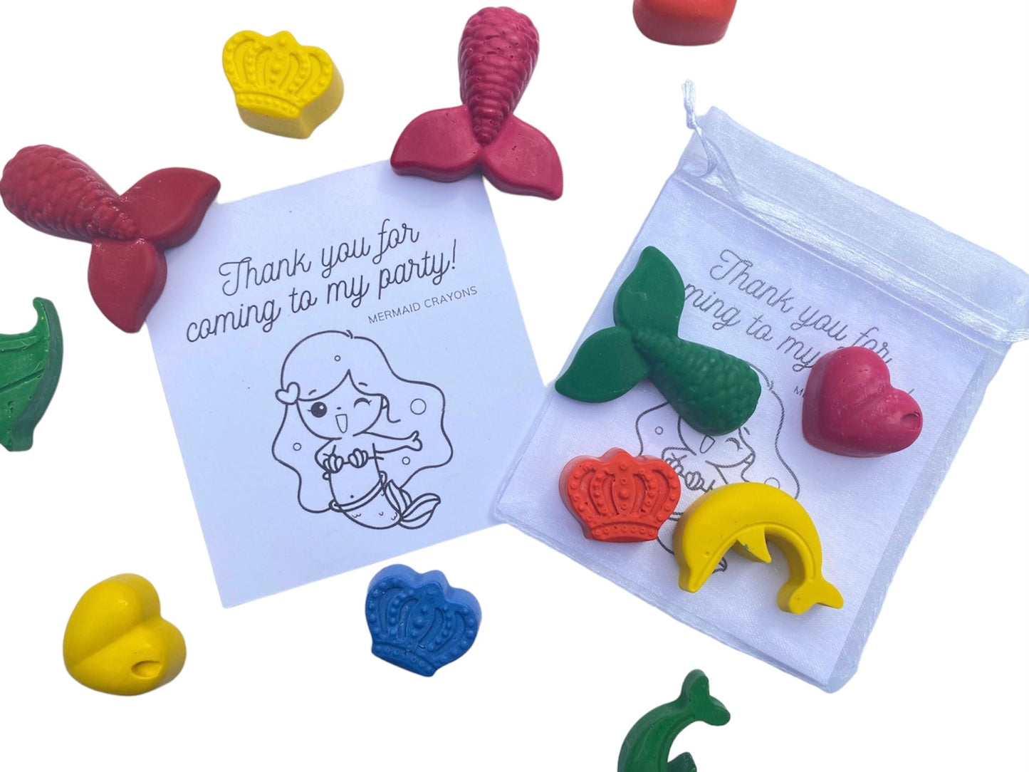 Mermaid Party bag fillers Crayons - Native Crayons