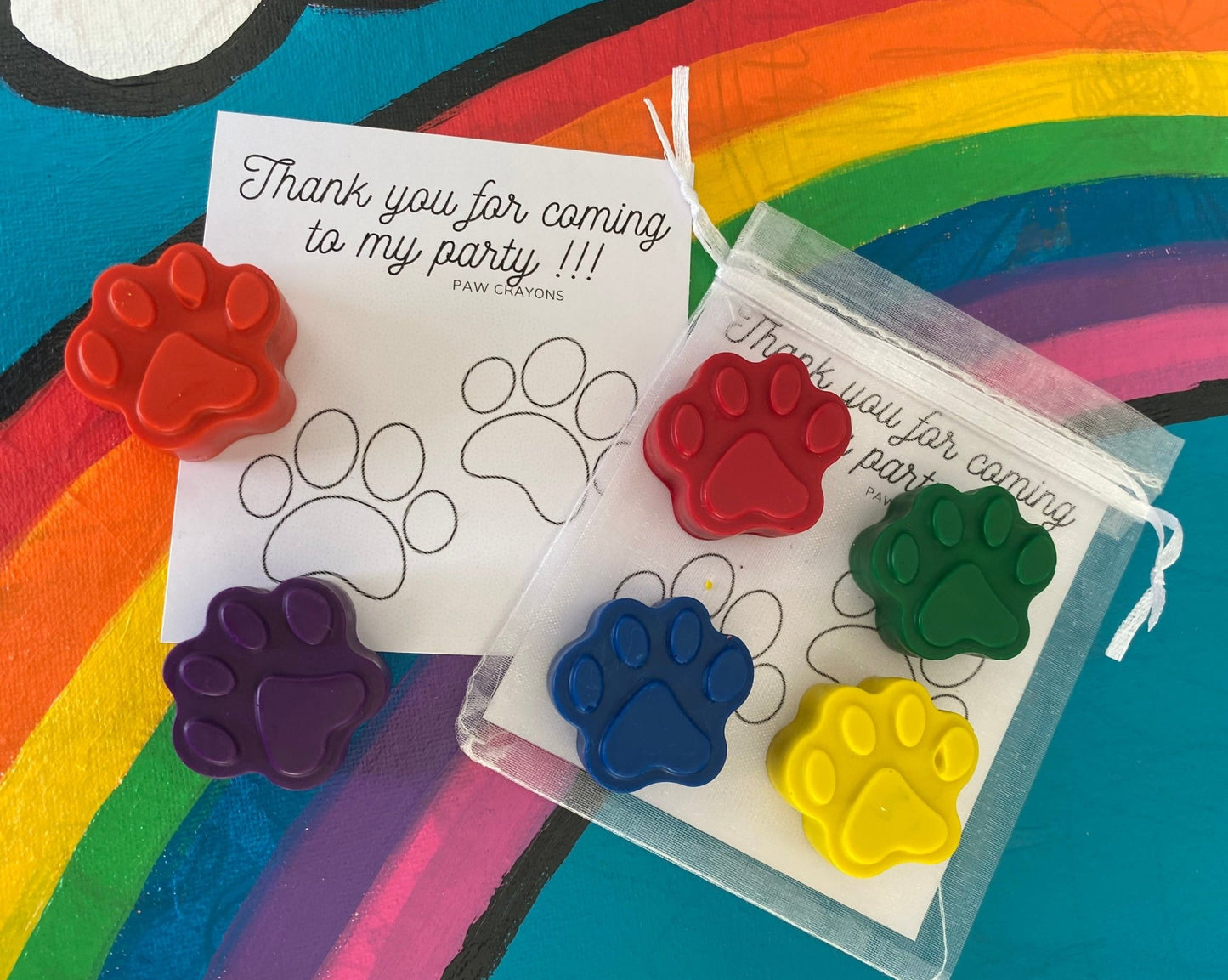 Paw Party Bag fillers Crayons - Native Crayons
