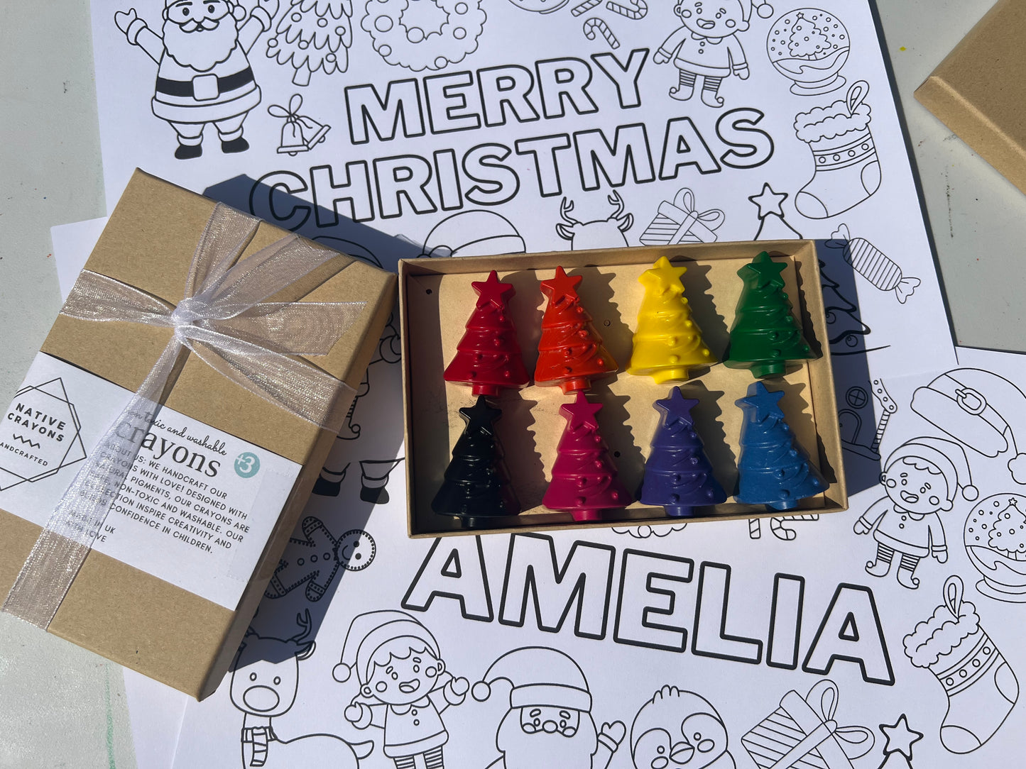 Christmas Trees Crayon Set