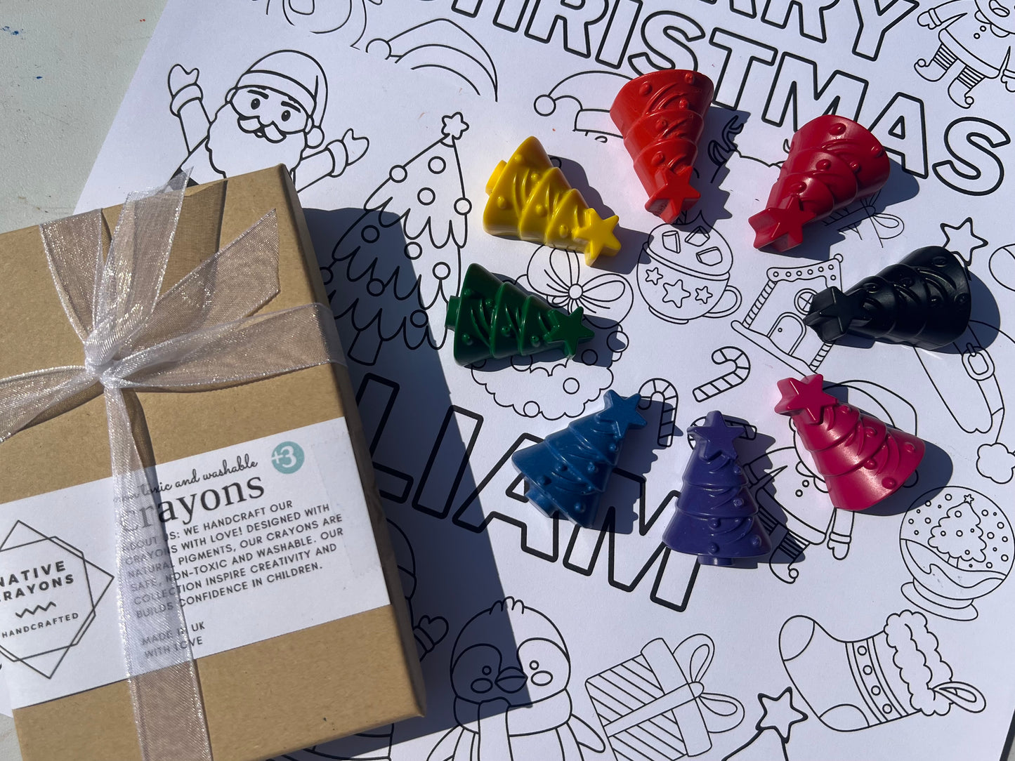 Christmas Trees Crayon Set