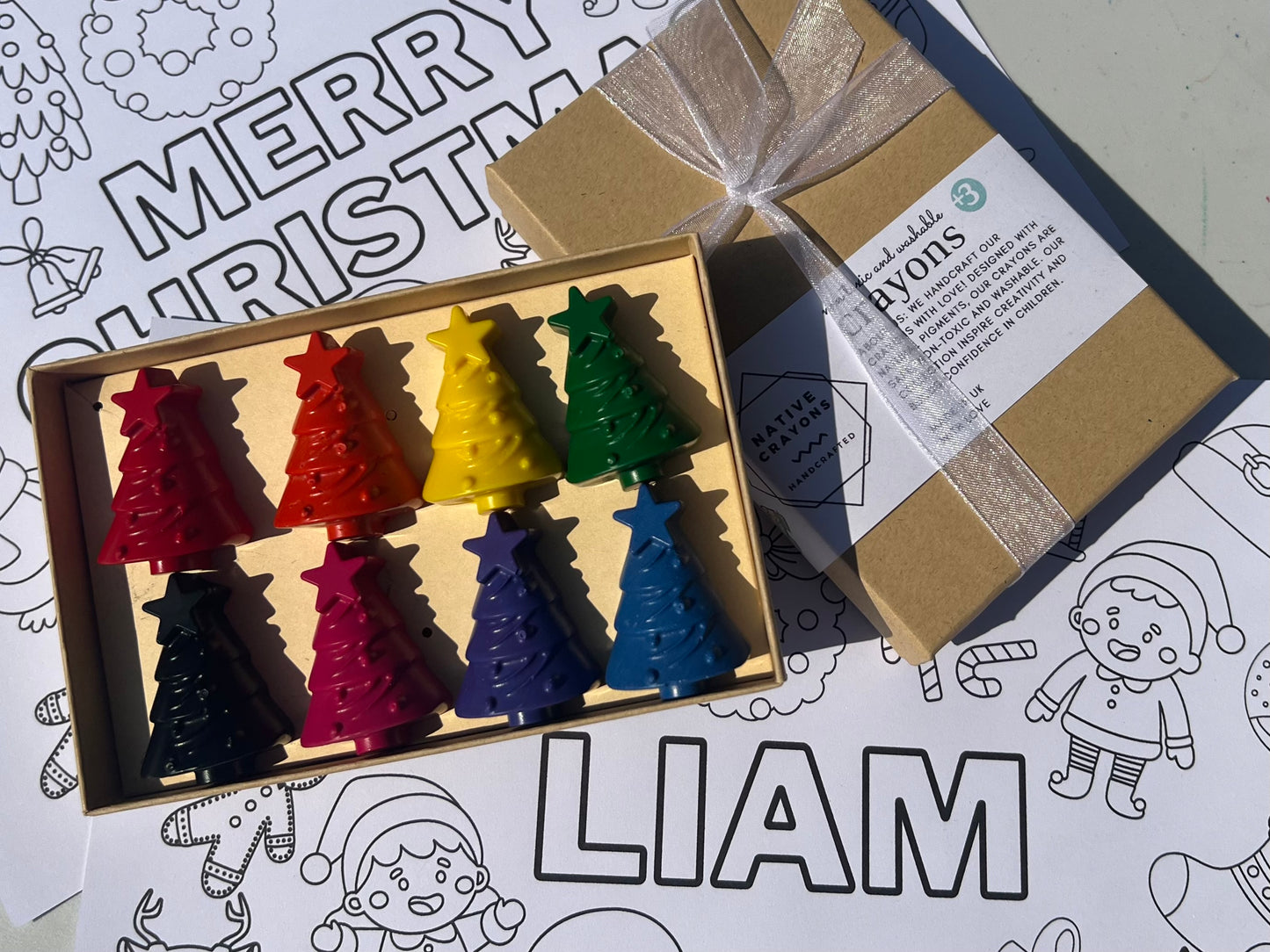 Christmas Trees Crayon Set