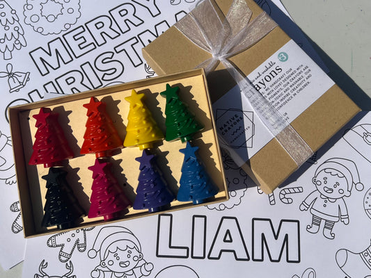 Christmas Trees Crayon Set