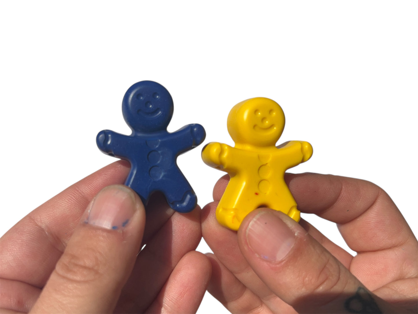 Gingerbread man Christmas Crayon Set