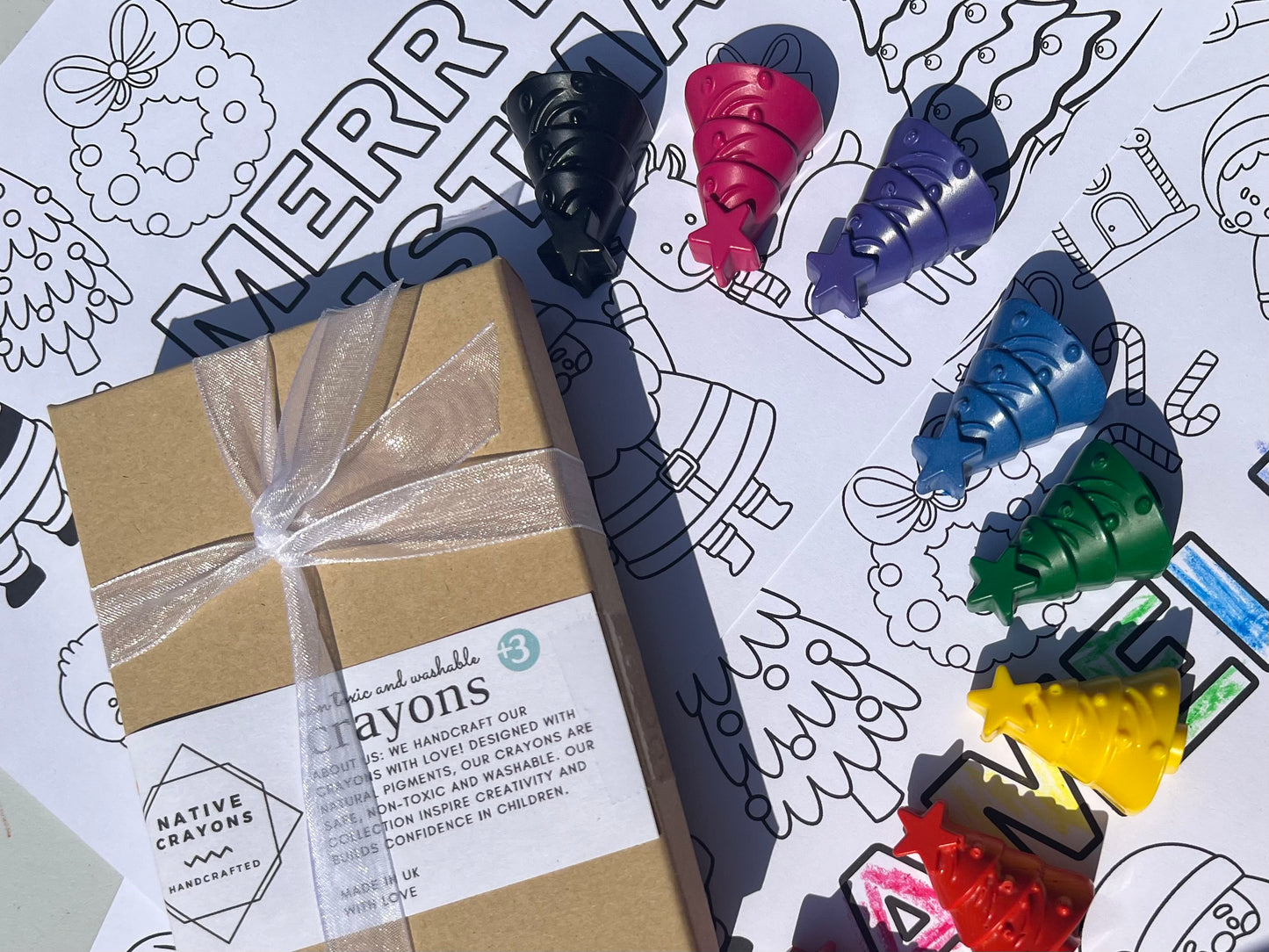 Christmas Trees Crayon Set