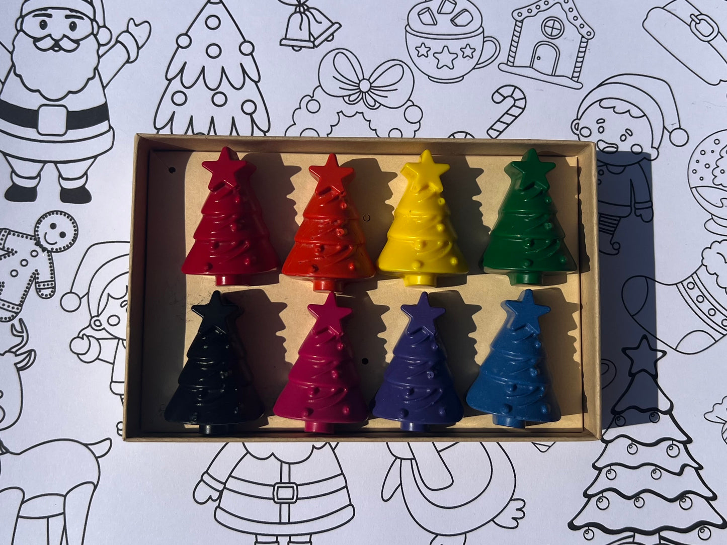 Christmas Trees Crayon Set