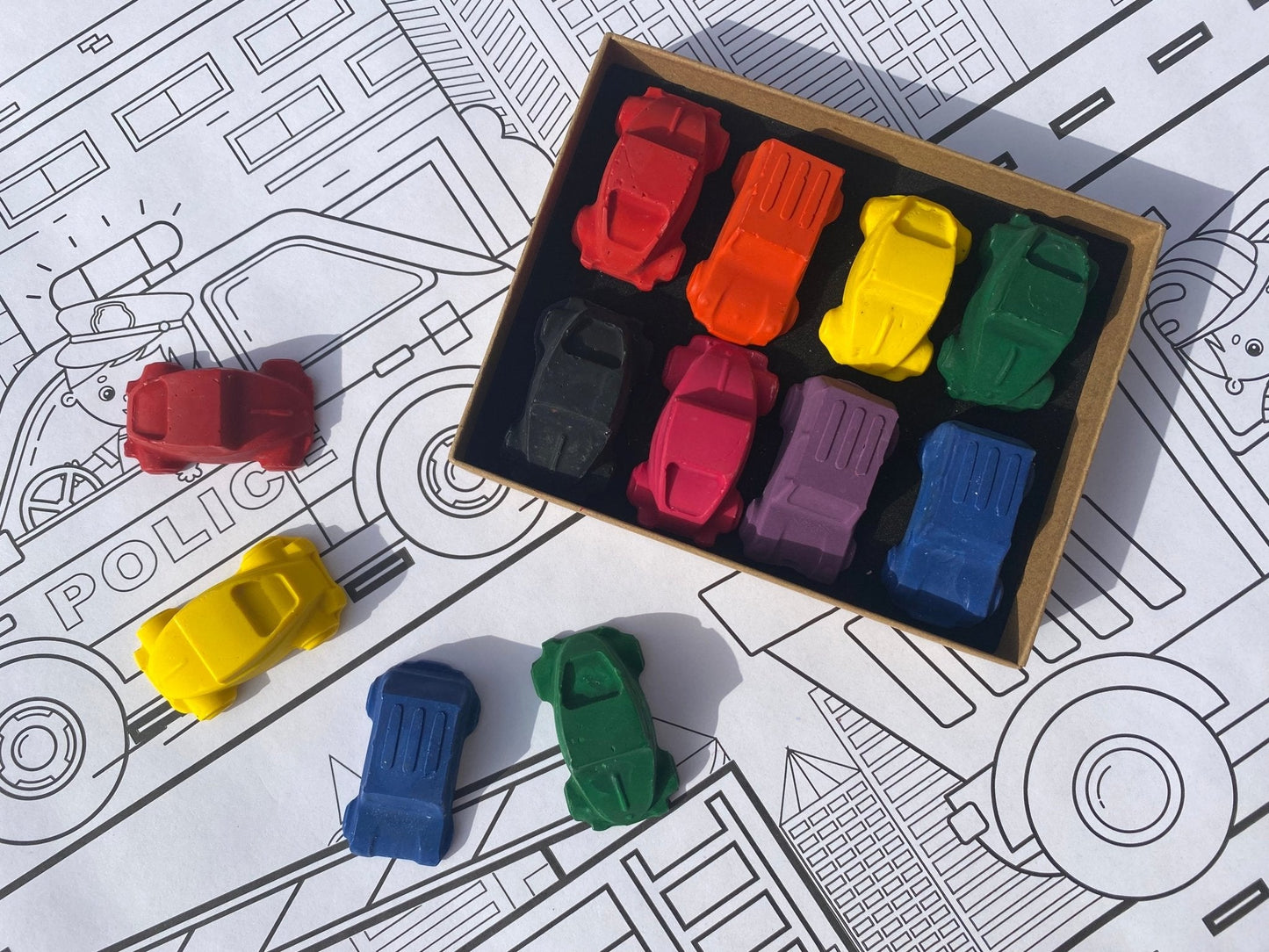 Handmade Car Crayons Set - Native Crayons