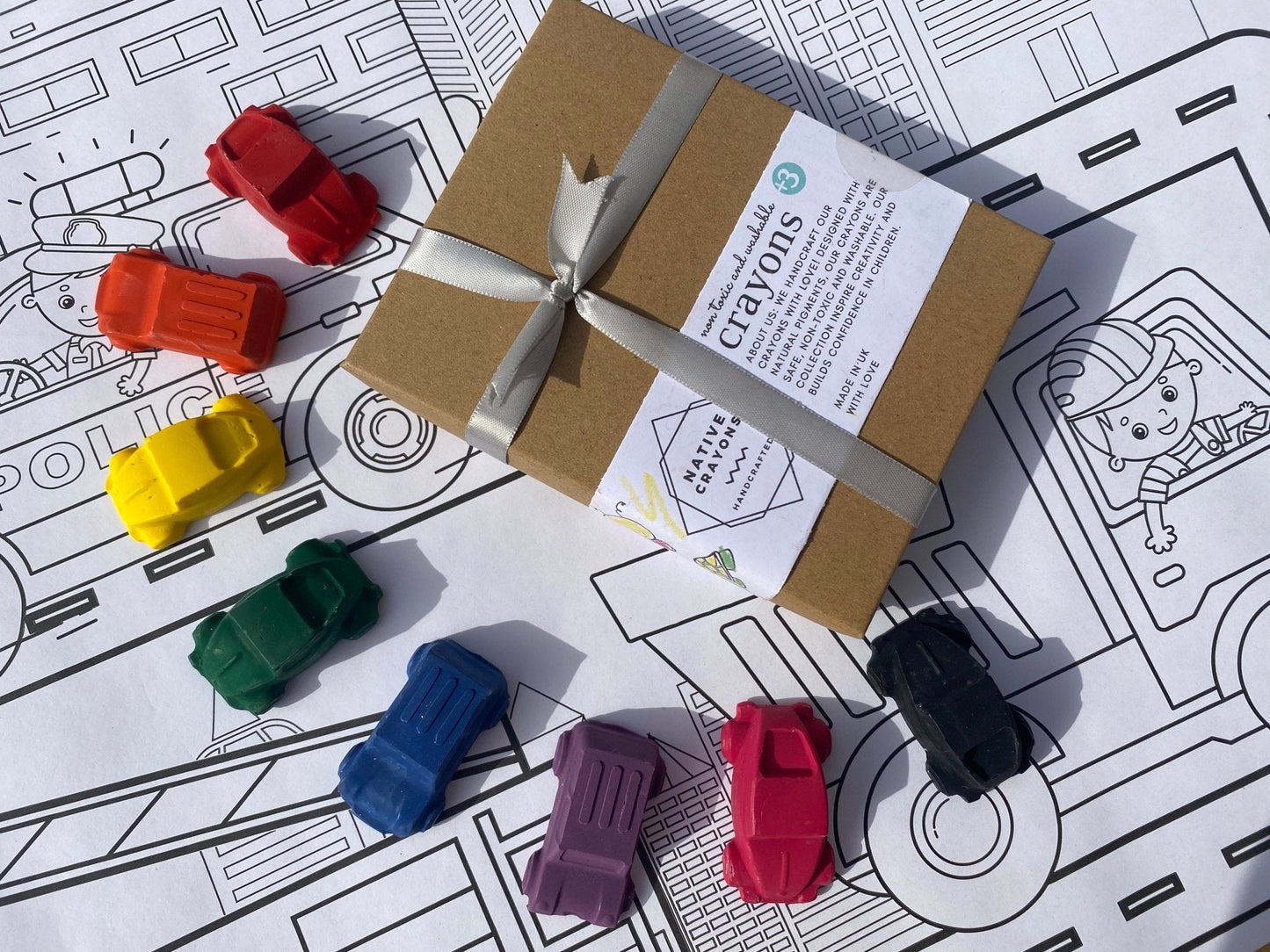 Handmade Car Crayons Set - Native Crayons