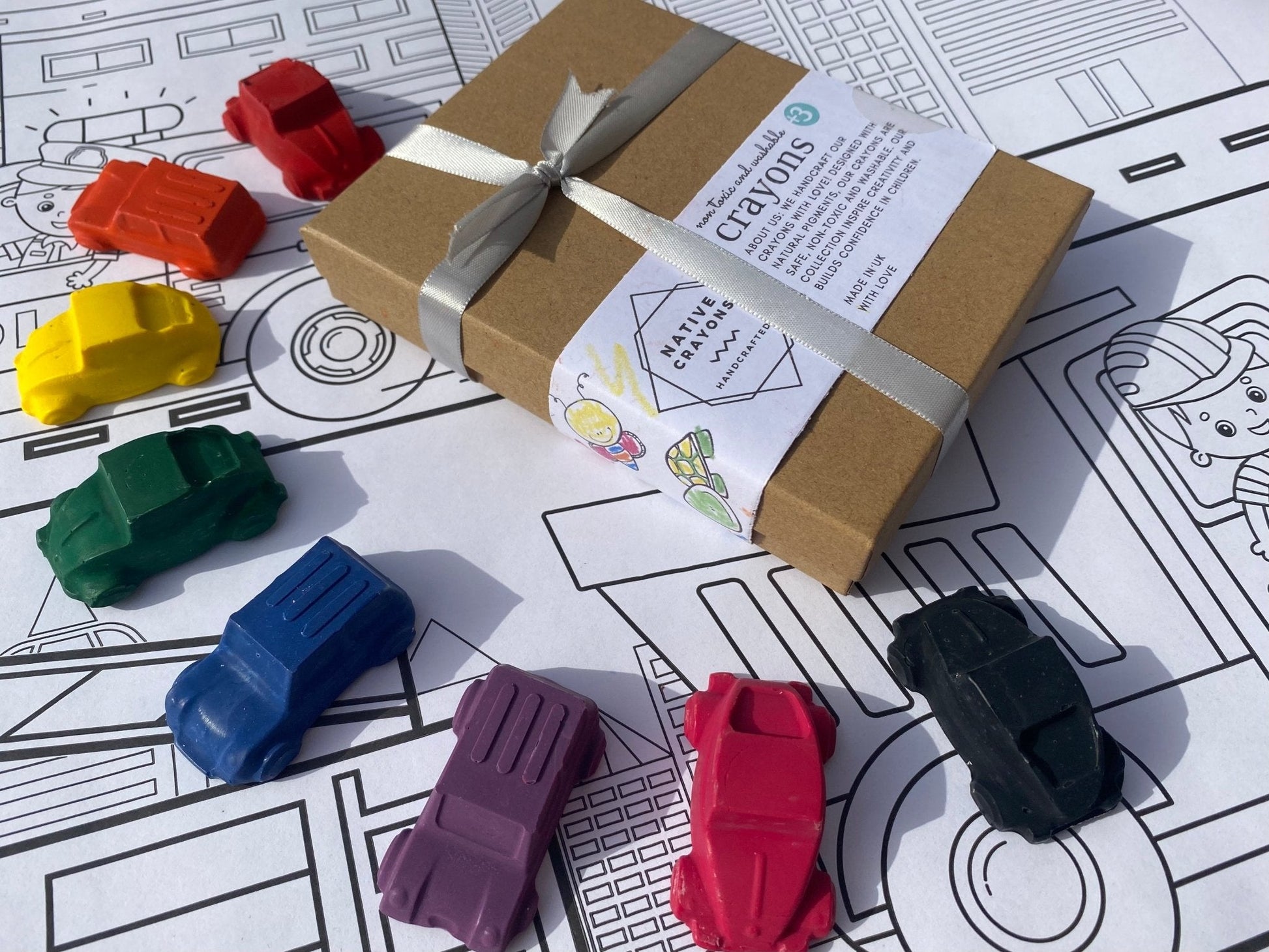 Handmade Car Crayons Set - Native Crayons