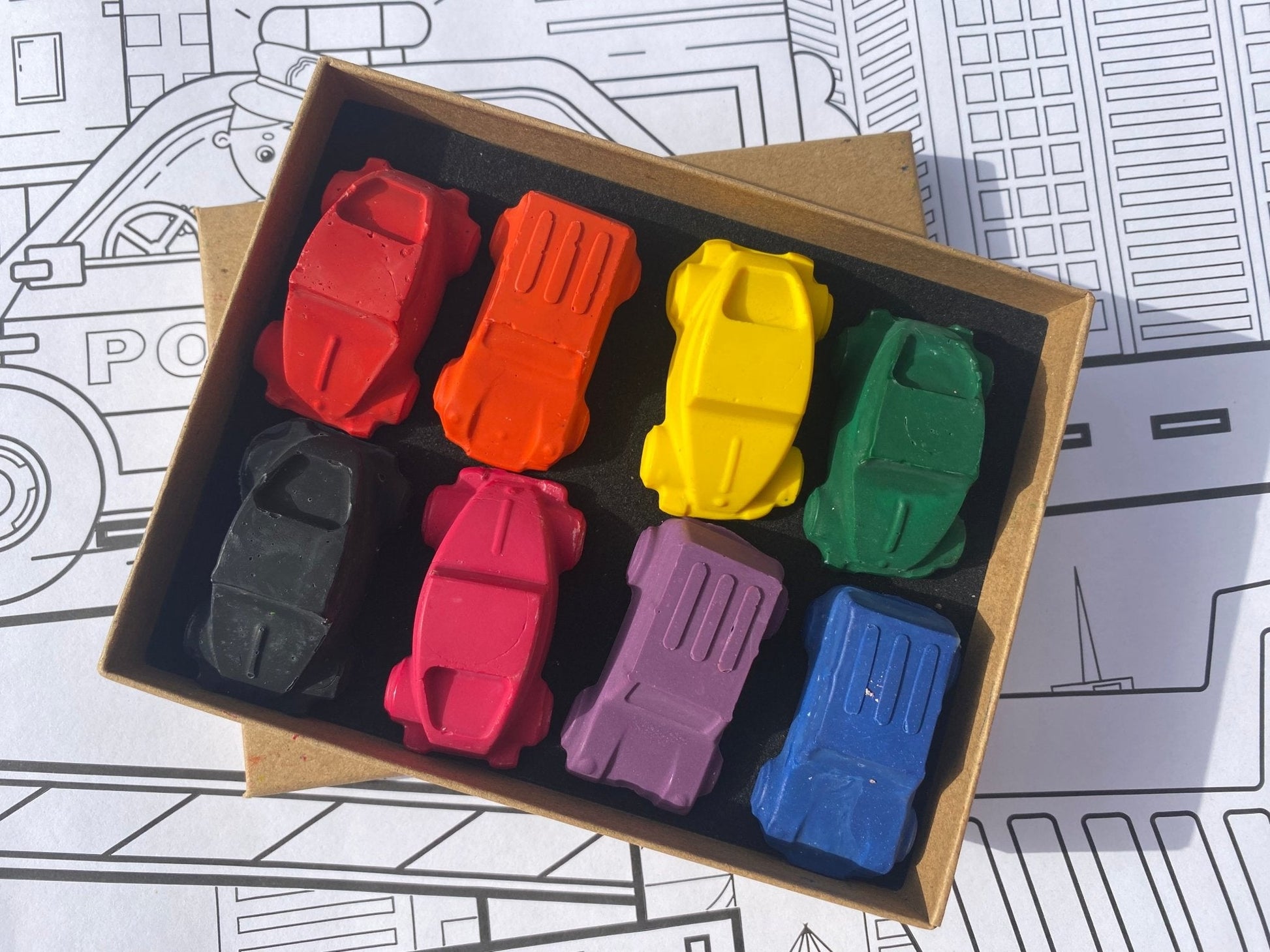 Handmade Car Crayons Set - Native Crayons