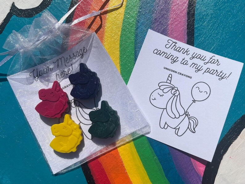 Unicorn Party Bag fillers Crayons