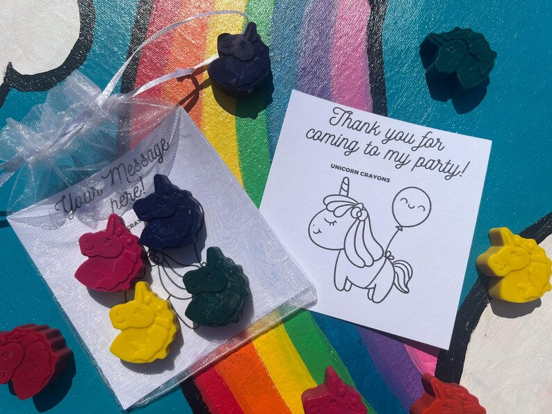 Unicorn Party Bag fillers Crayons