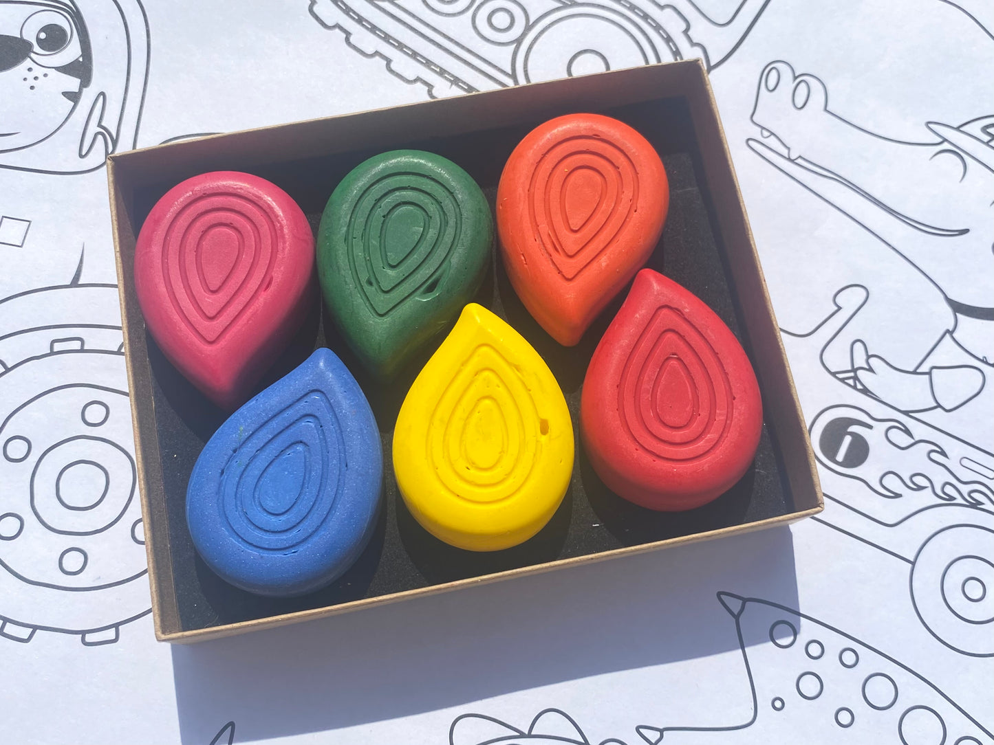 Chunky Drops Crayons Set - My First Colouring