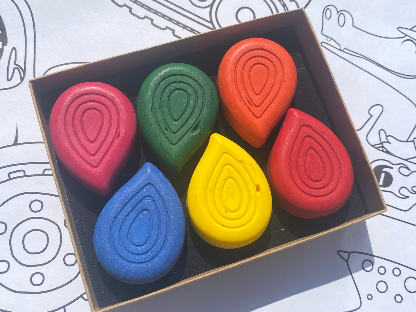 Chunky Drops Crayons Set - My First Colouring