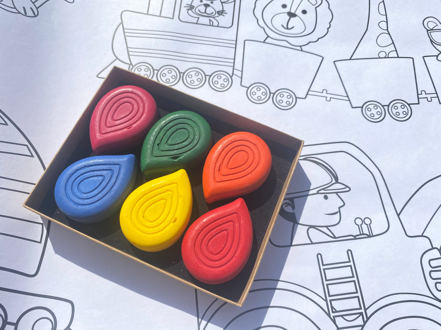 Chunky Drops Crayons Set - My First Colouring