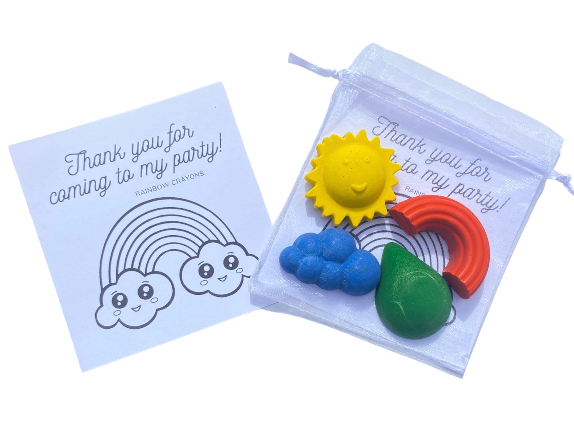 Rainbow Party bag fillers Crayons - Native Crayons